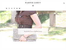 Tablet Screenshot of harperloren.com